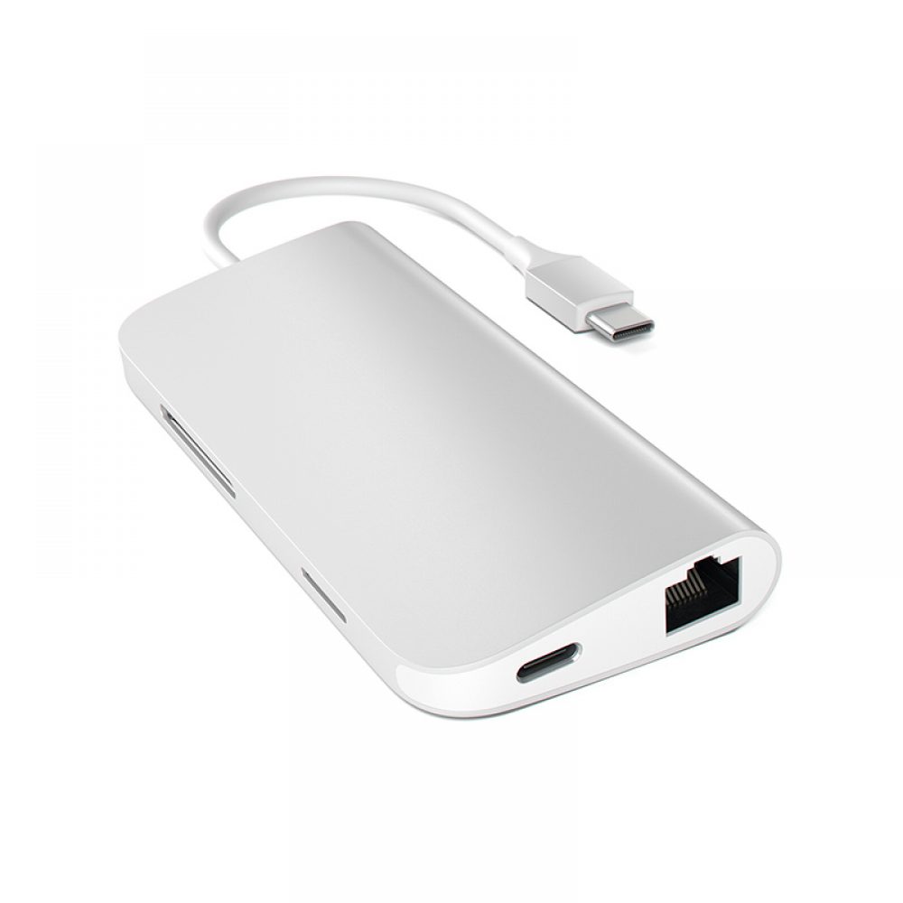Satechi Type-C Aluminium Multi-Port Adapter, Silber – Bild 2