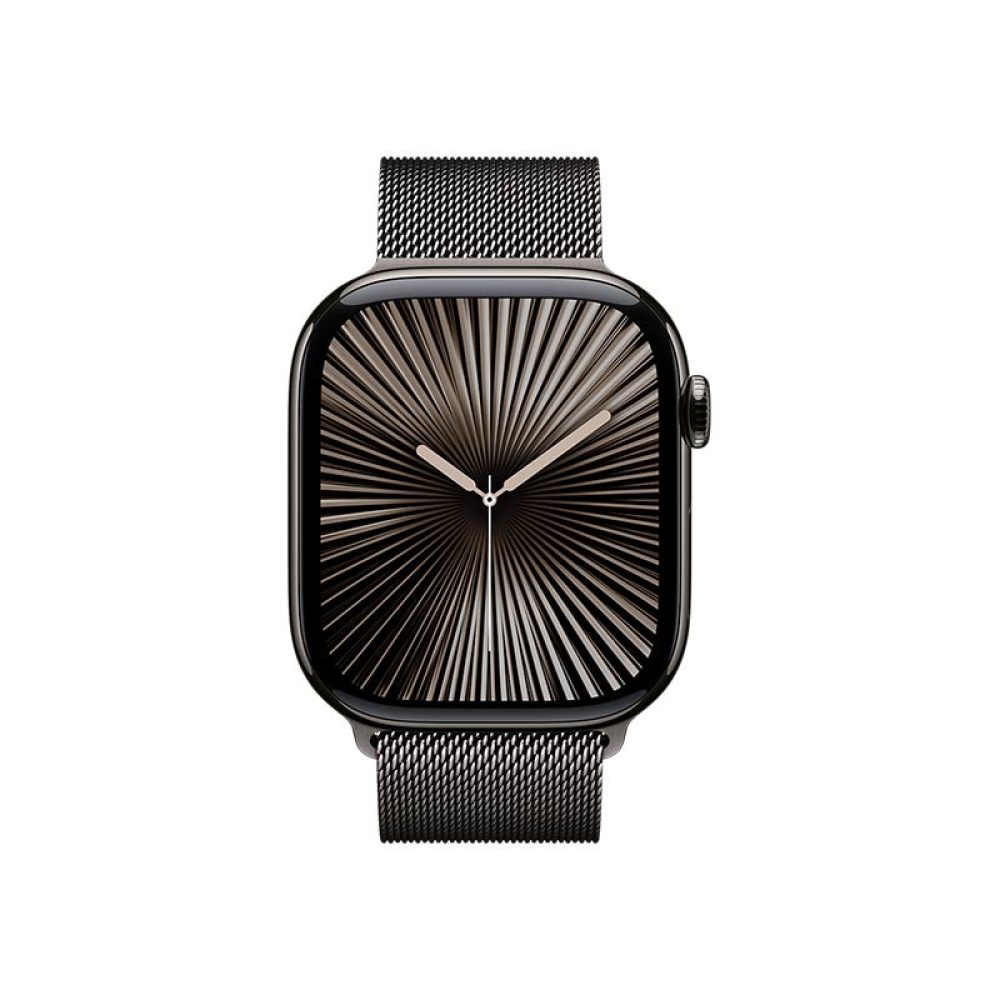 Apple Watch Series 10 GPS + Cellular, Titangehäuse 46 mm Schiefer mit Milanaise Armband Schiefer
