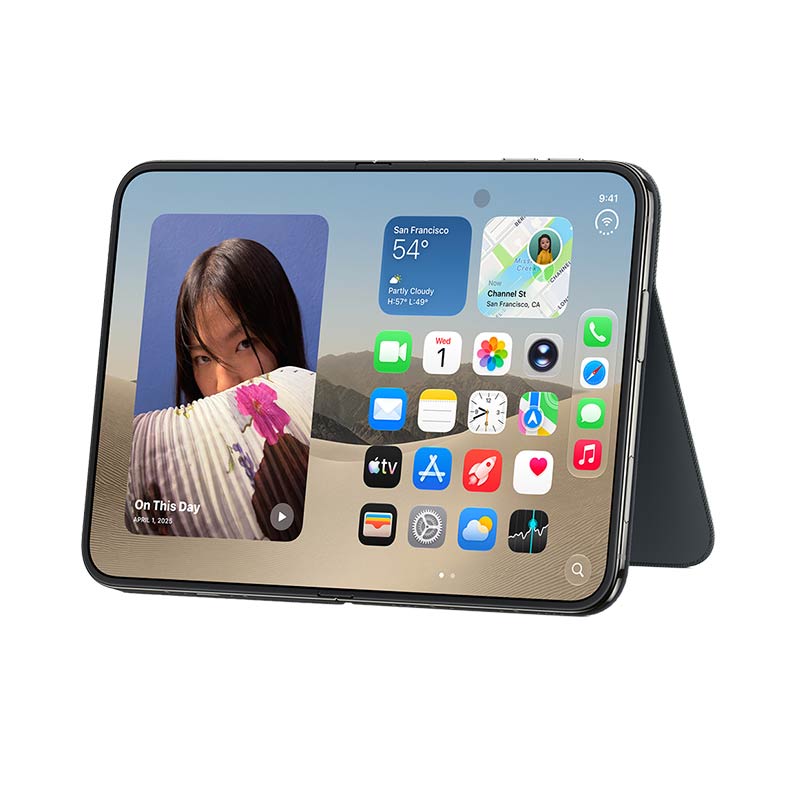 Apple iPhone Duo Folio mit Standfuß, Navyblau – Bild 2