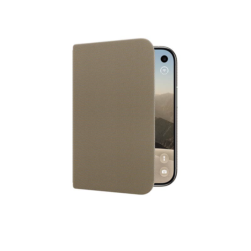Apple iPhone Duo Folio mit Standfuß, Taupe