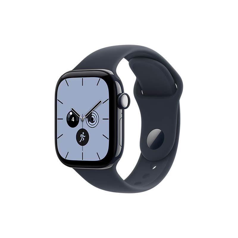 Apple Watch Series 12 GPS + Cellular, 42 mm Keramikgehäuse Nachtblau mit Sportarmband Navyblau – Bild 2